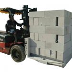 Habet Konkrit Forklift Hidraulik / Blok Mengangkat Blok