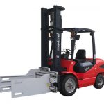 3T Forklift dengan Pengapit Bale Clamp