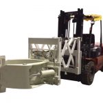 Pengendalian Tirus Forklift Attachment Tire Clamps Telescopic
